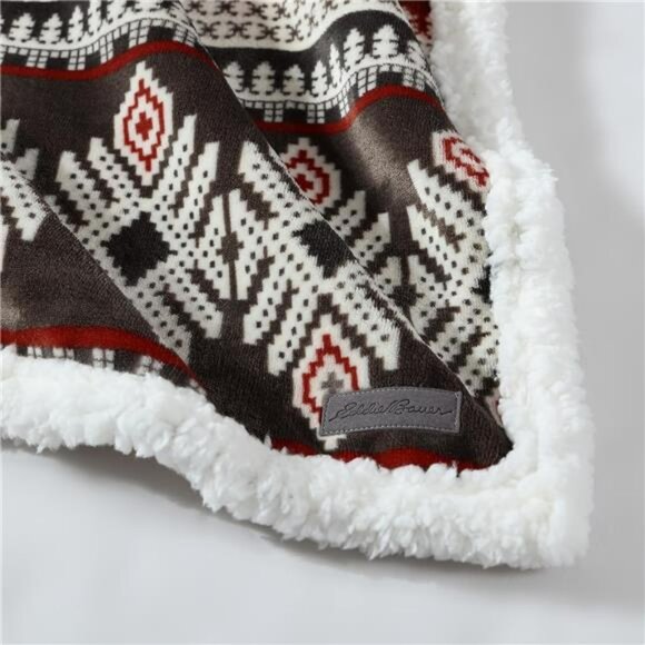 Red Sherpa Fleece Throw Blanket Soft Reversible Couch Bed Cozy Warm 60x50 - Picture 5 of 7